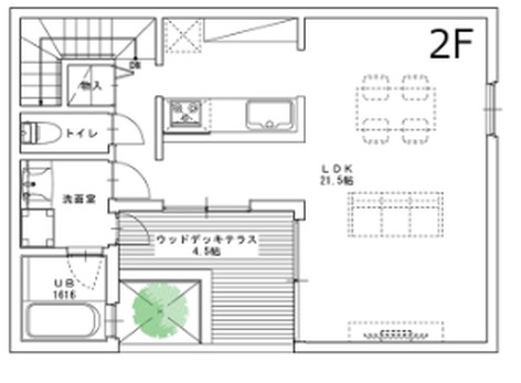 上質な家 2階建て 2階平面図